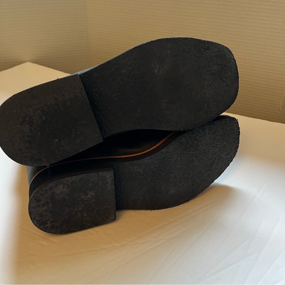 SMOKEY MOUNTAIN Black Blue Western Cowboy Boots Decorative Stitching Size 4 - Picture 3 of 7